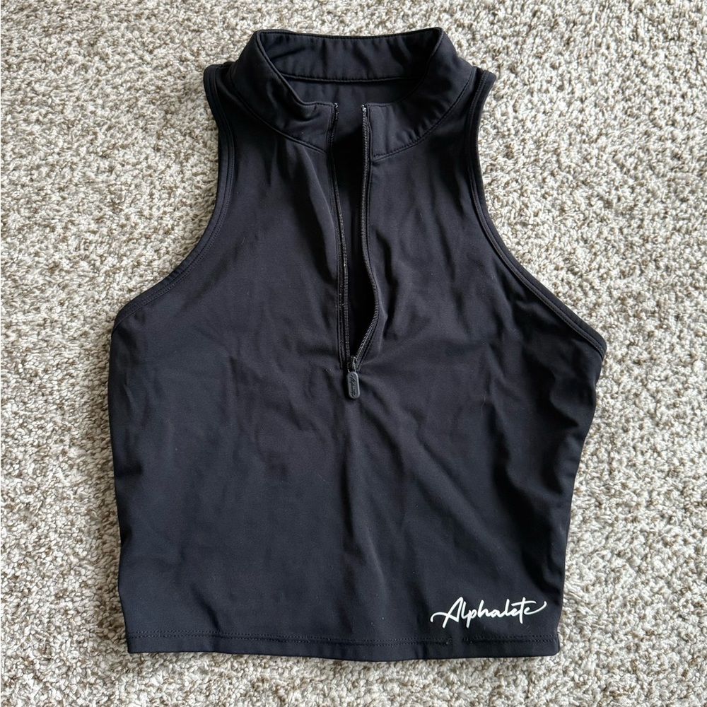 Alphalete Women's Black Sleeveless Crop